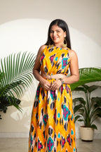 Amber Ikat Ring Dress