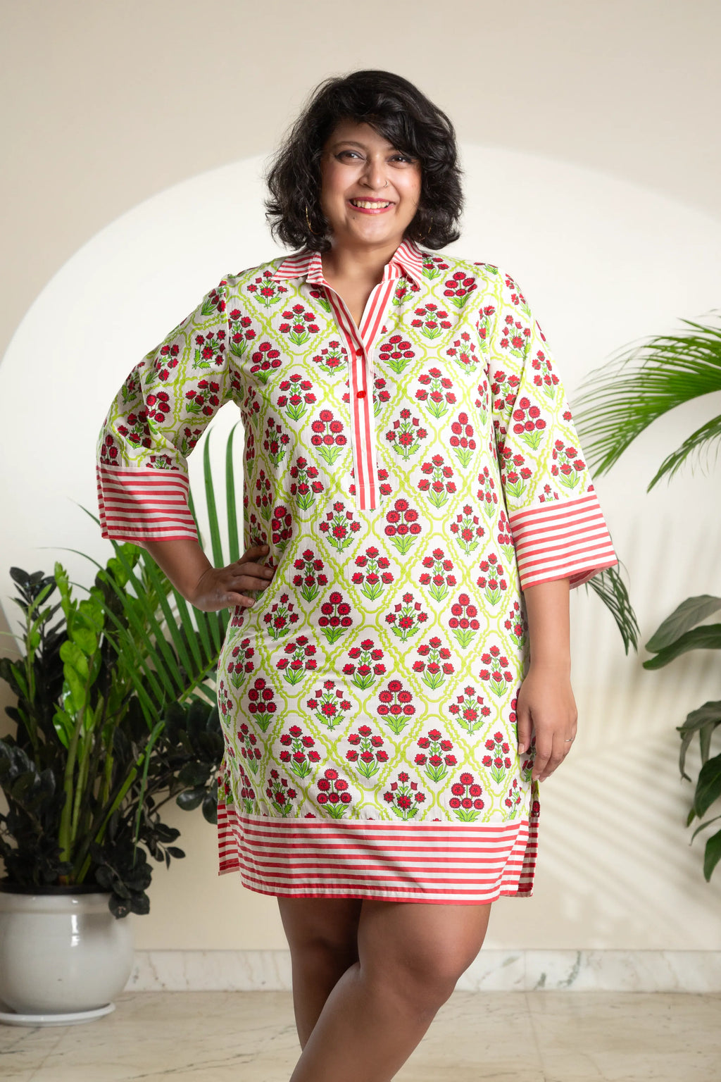 The Gardenia Stripe Mini