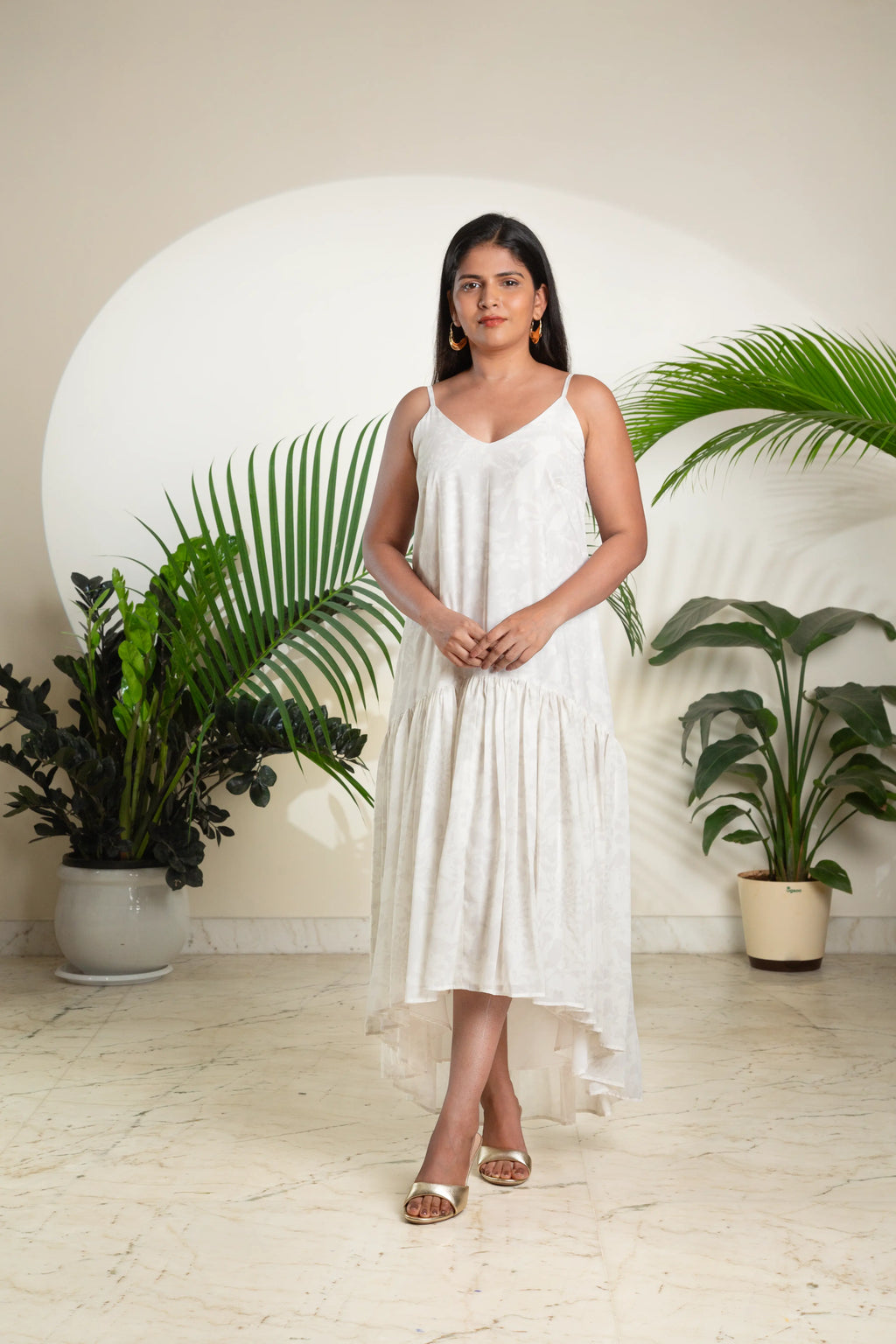 The White Tiered Sundress