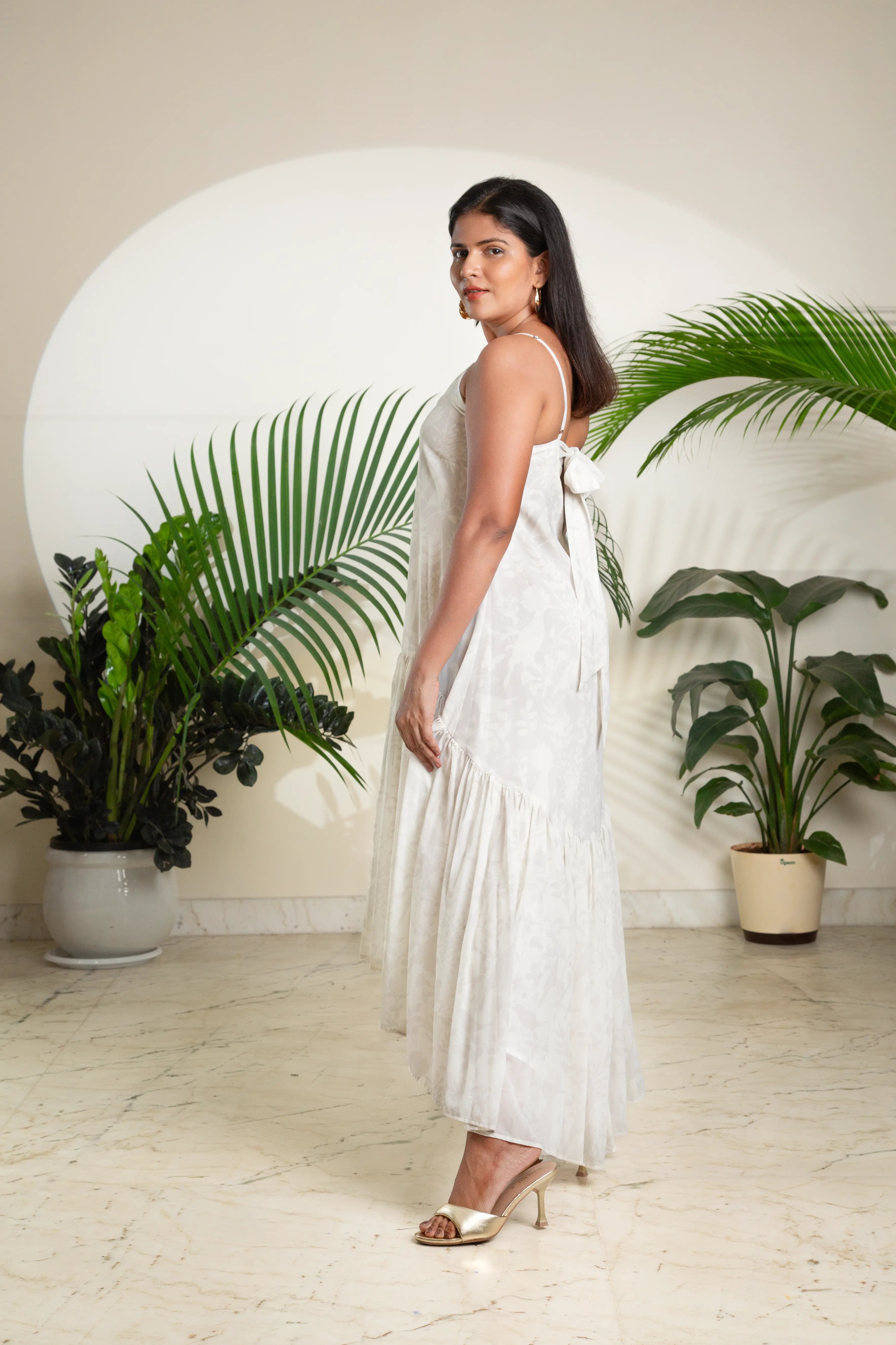The White Tiered Sundress