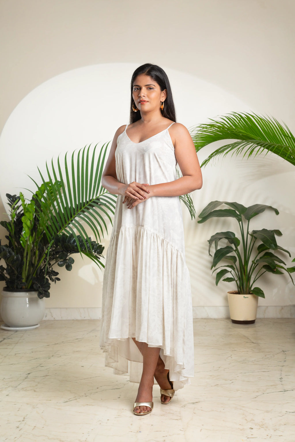 The White Tiered Sundress