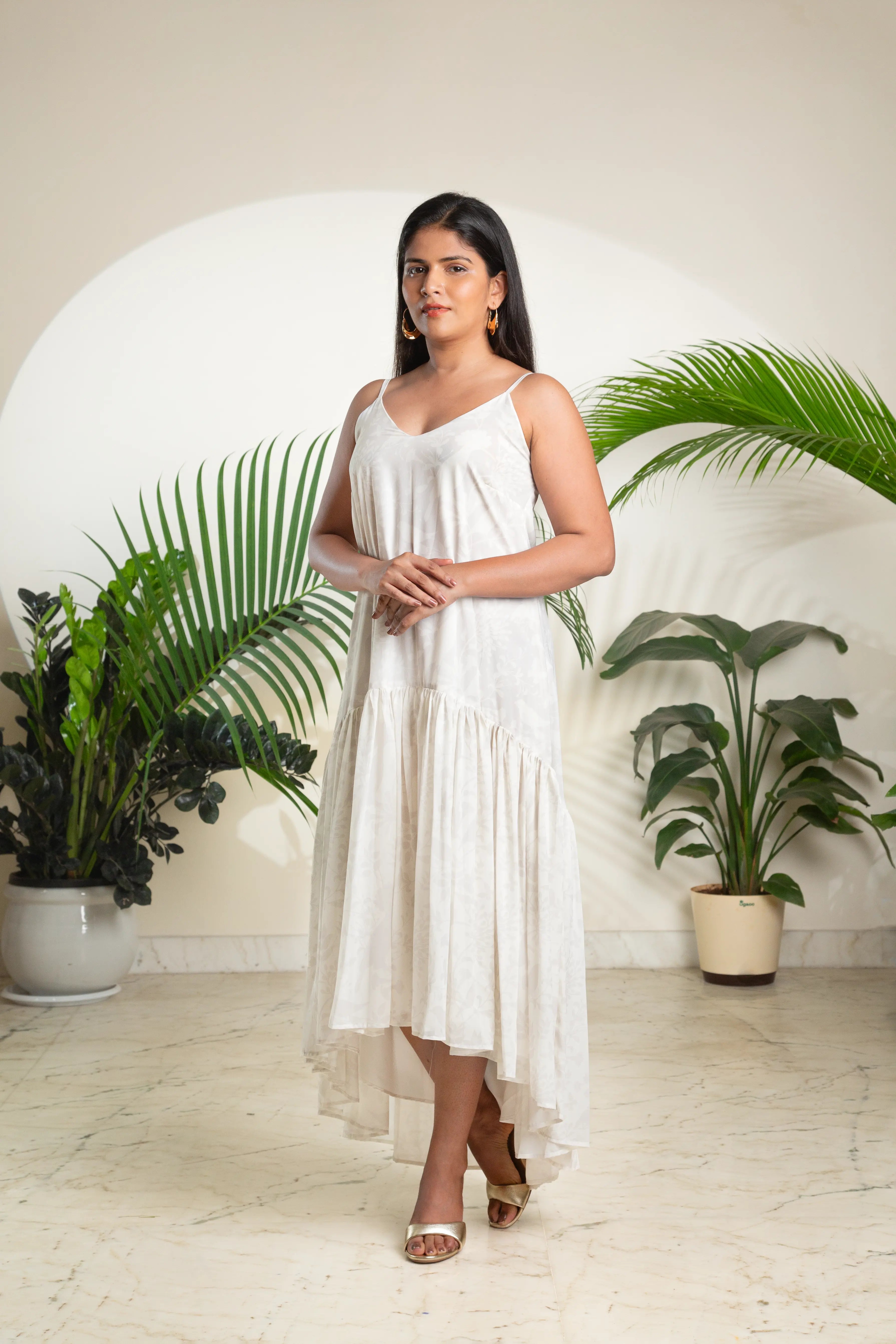 The White Tiered Sundress
