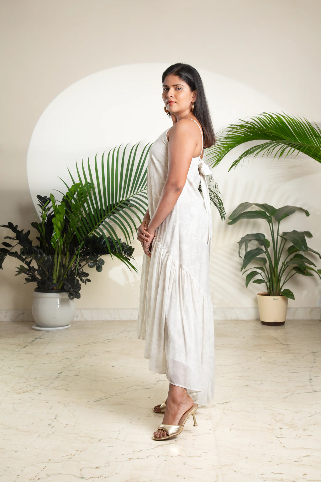 The White Tiered Sundress