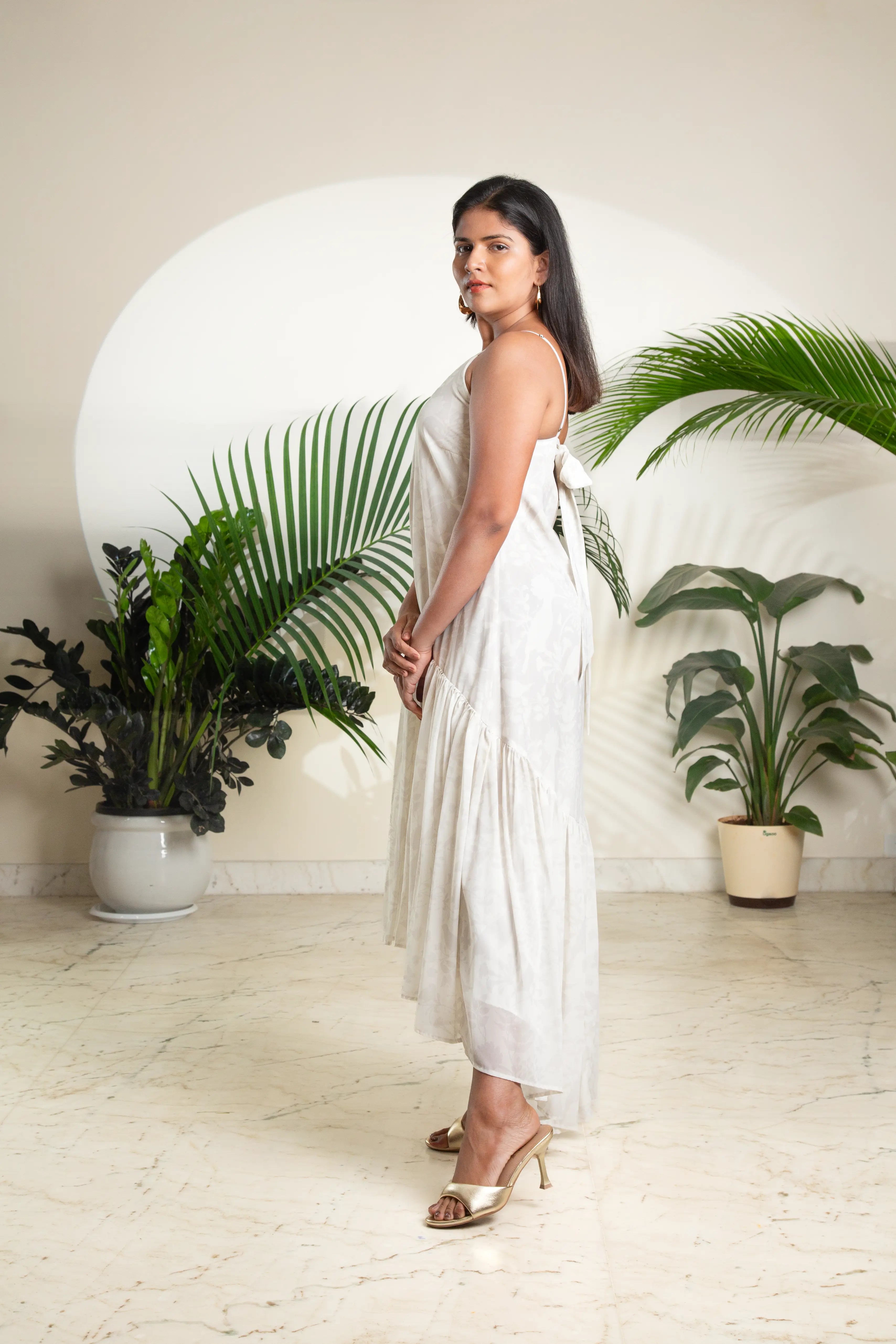 The White Tiered Sundress