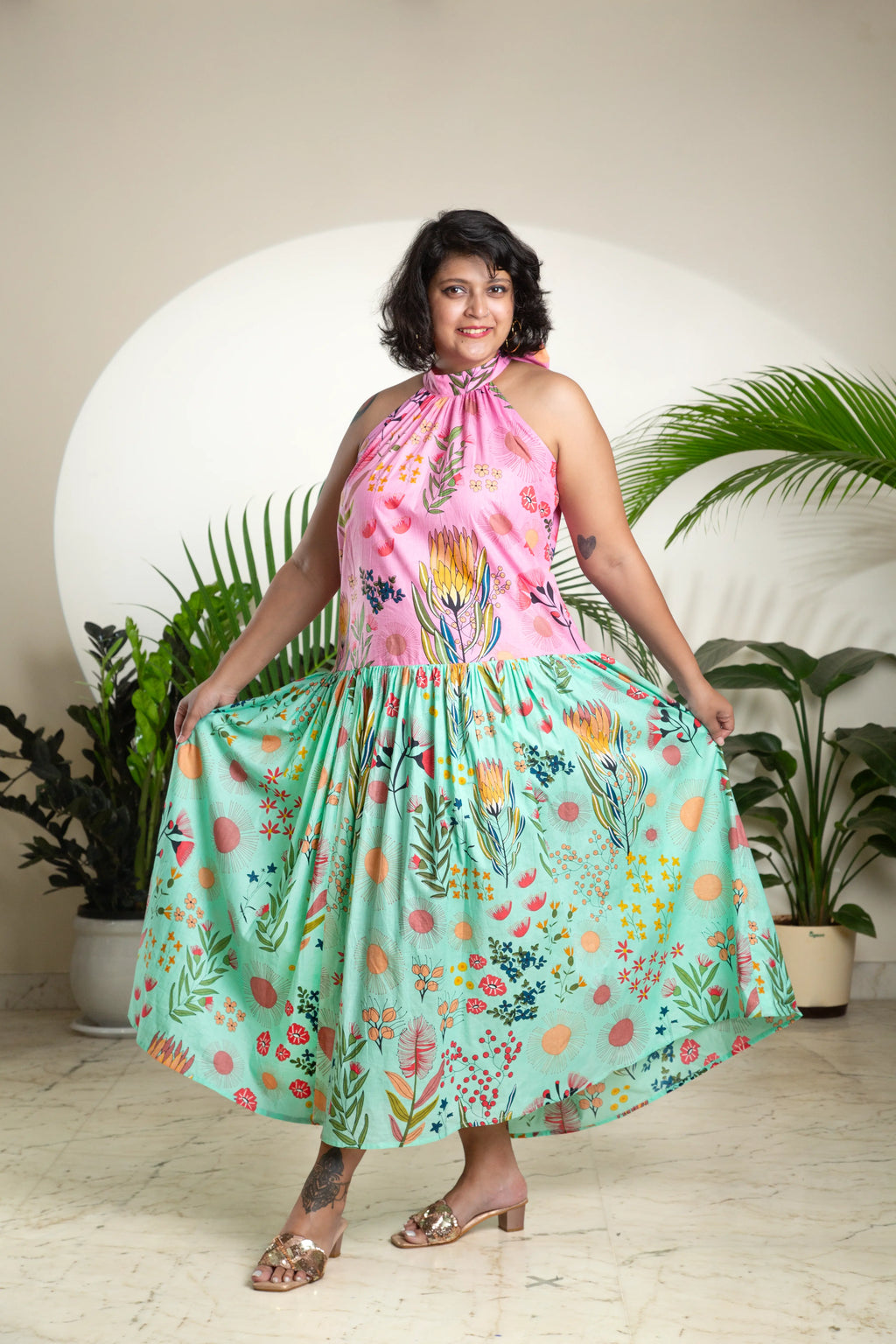The Pink & Mint Maxi