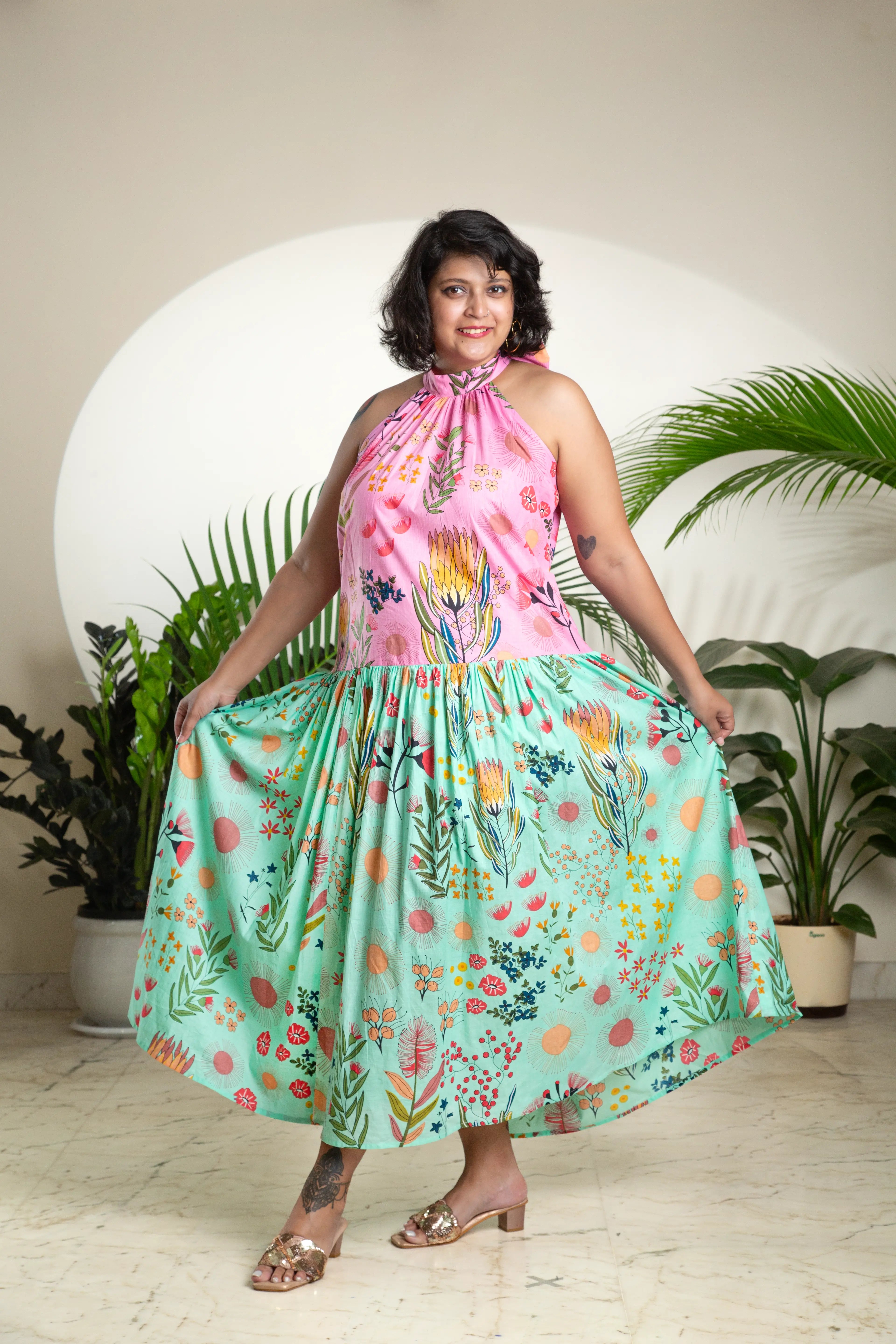 The Pink & Mint Maxi