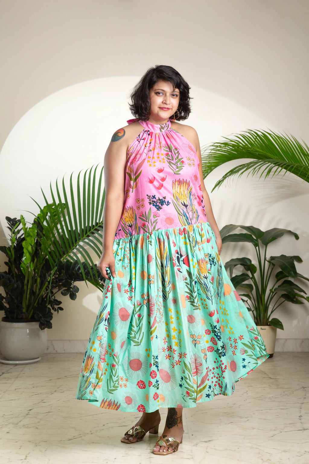 The Pink & Mint Maxi