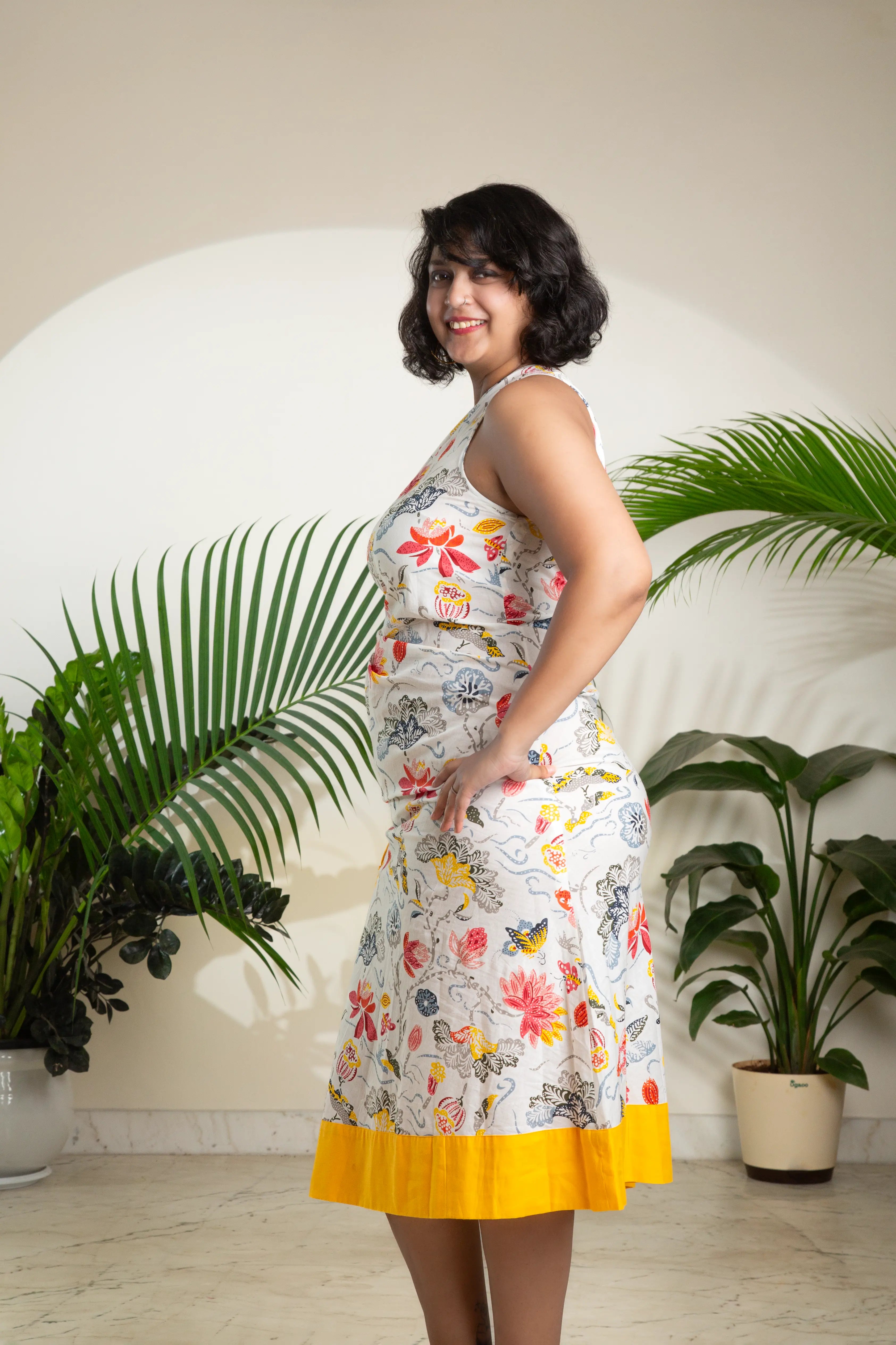 The Maya Tropical One-Shoulder Dress