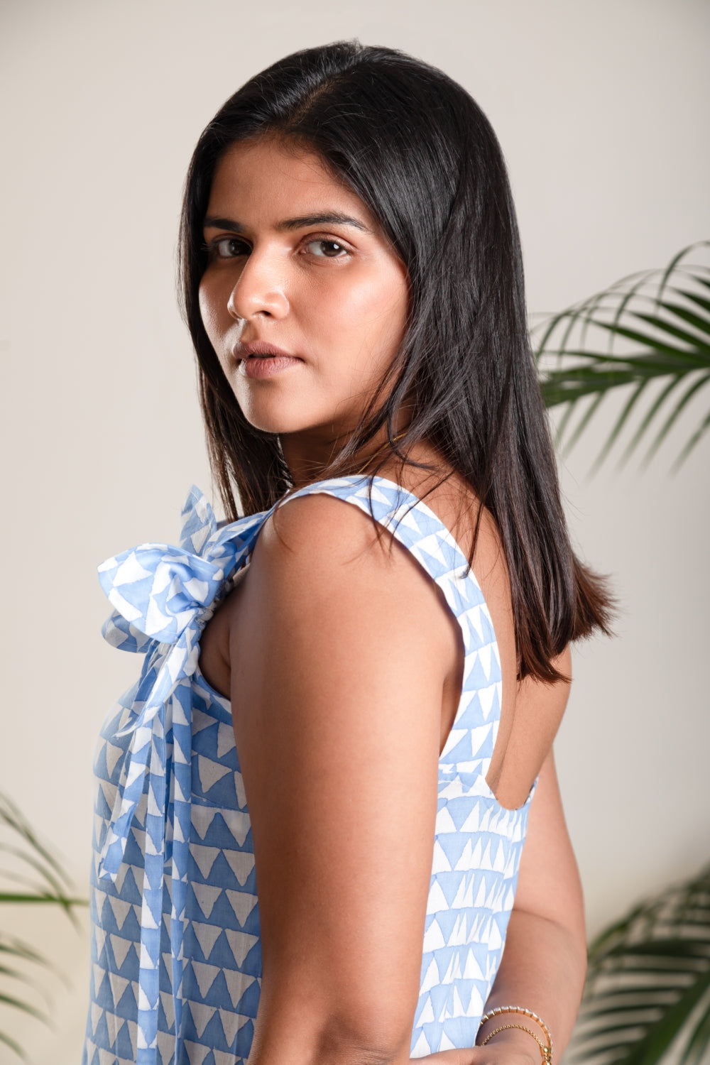 Blue Carnival Flower Dress