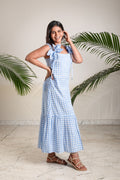 Blue Carnival Flower Dress