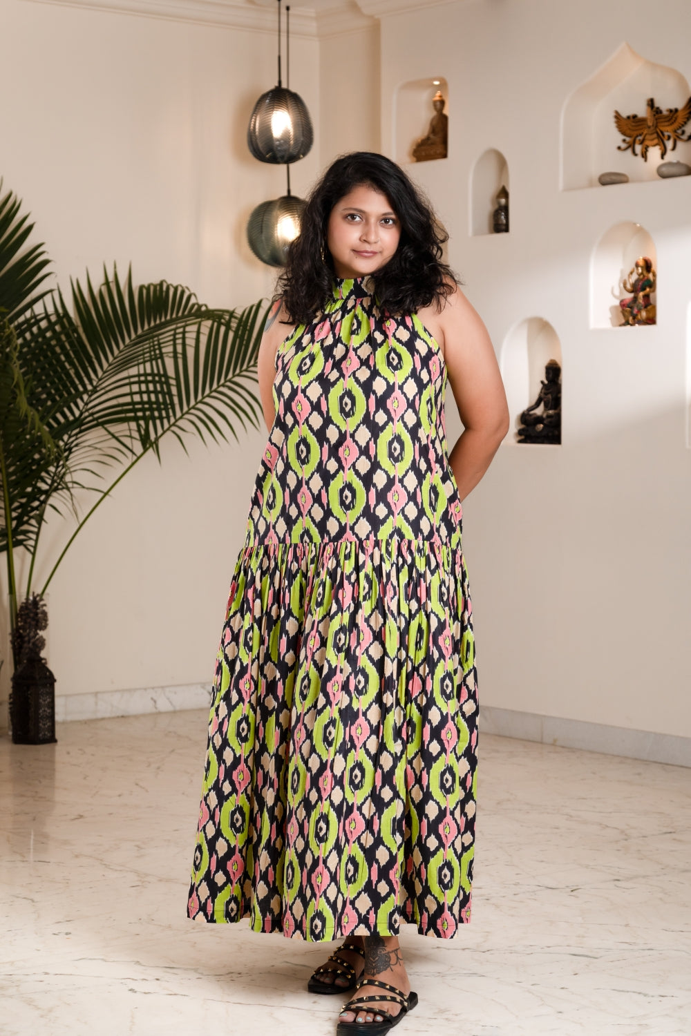 Boho Luxe Halter Dress