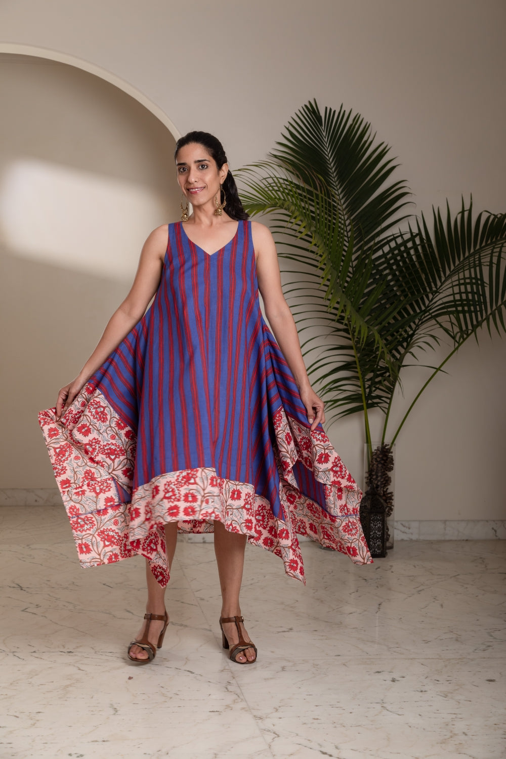 Heritage Stripe Handkerchief Dress