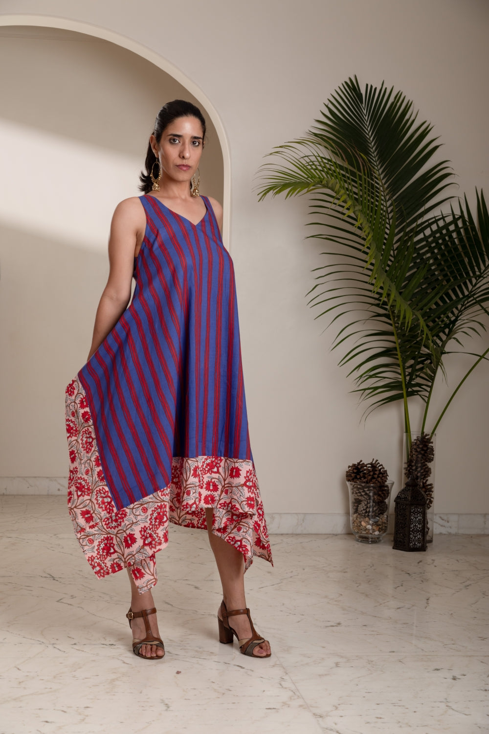 Heritage Stripe Handkerchief Dress