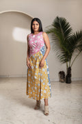 Mosaic Floral Twist Dress