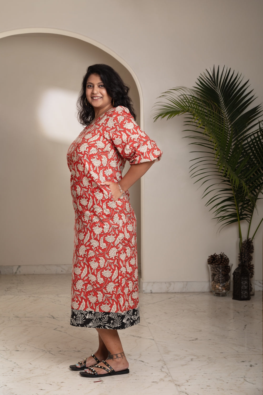 Ruby Romance Floral Dress