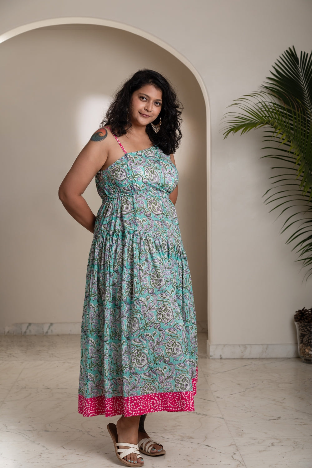 Bohemian Turquoise Long Dress