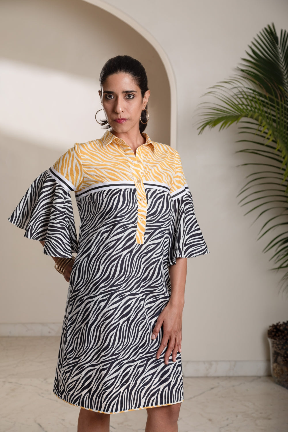 Contemporary Animal Print Dress