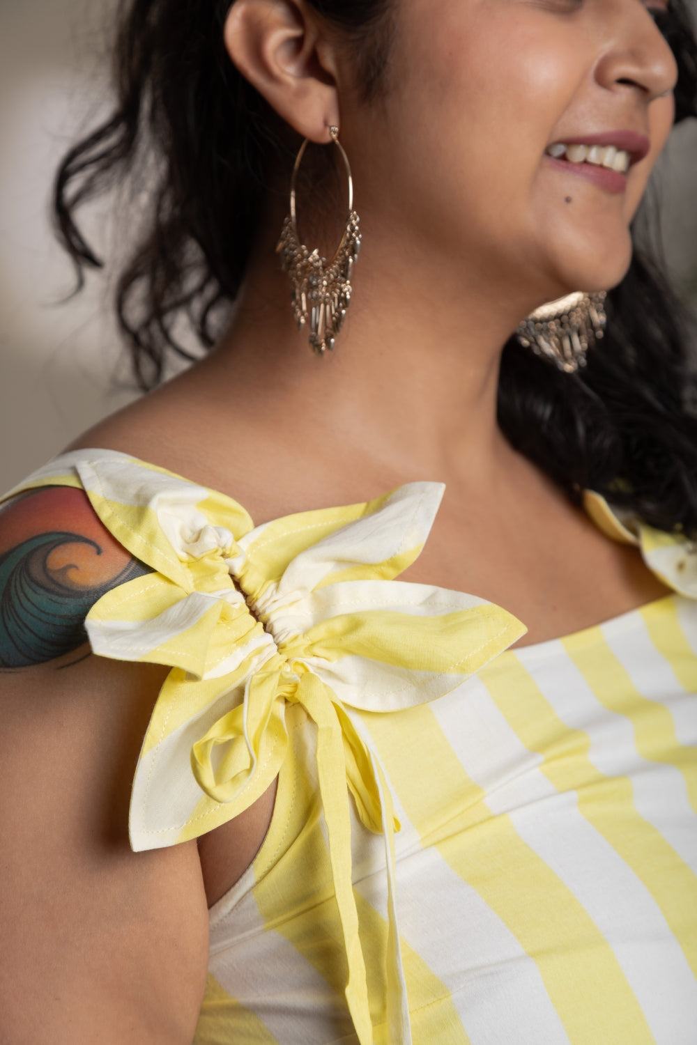 Tropical Fruit Print Two-Piece Outfit