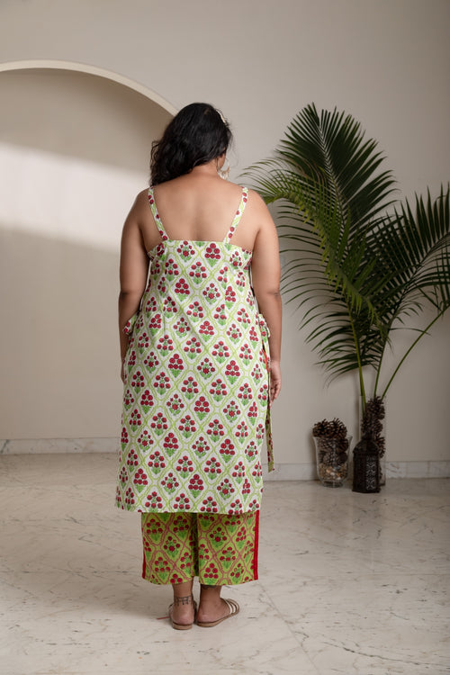 Green Botanical Co-ord Loungewear