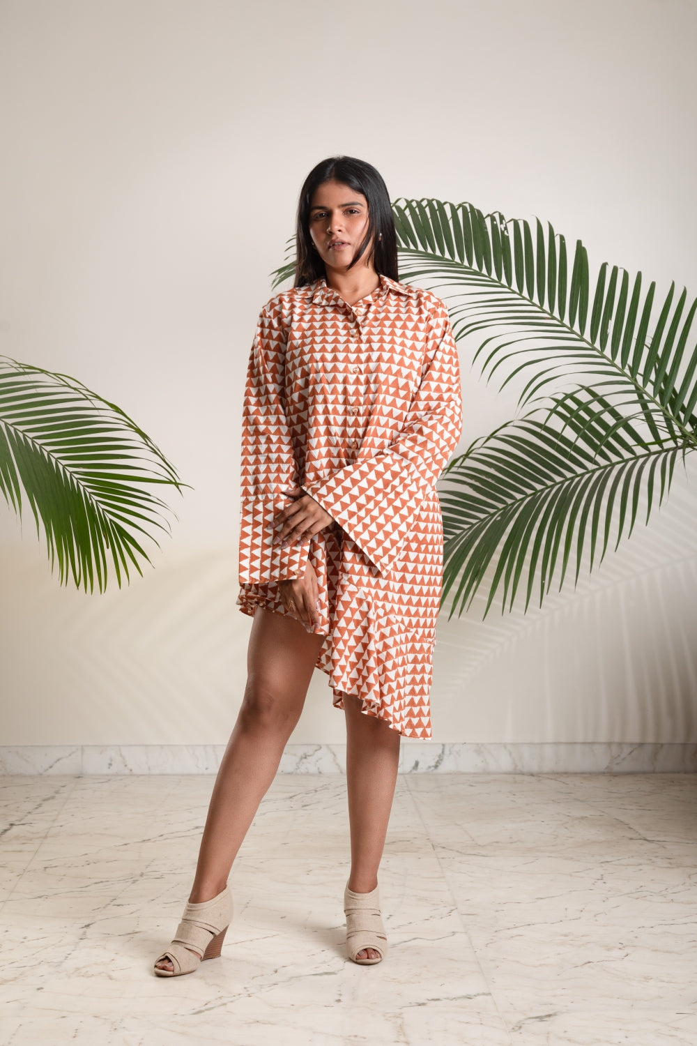 Amber Ripple Mini Dress