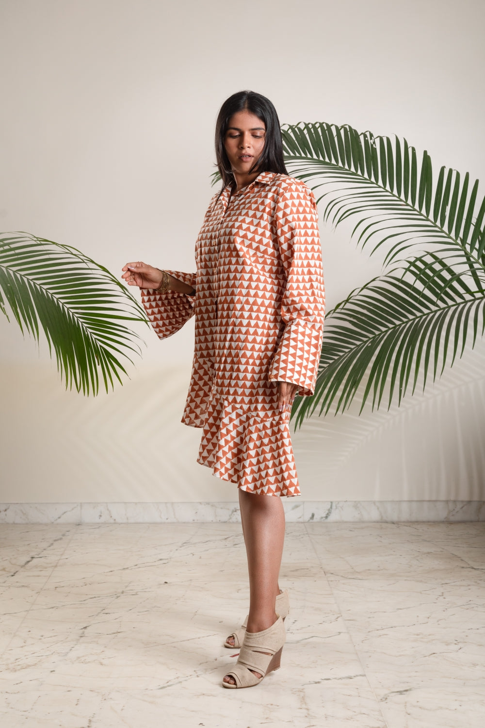 Amber Ripple Mini Dress