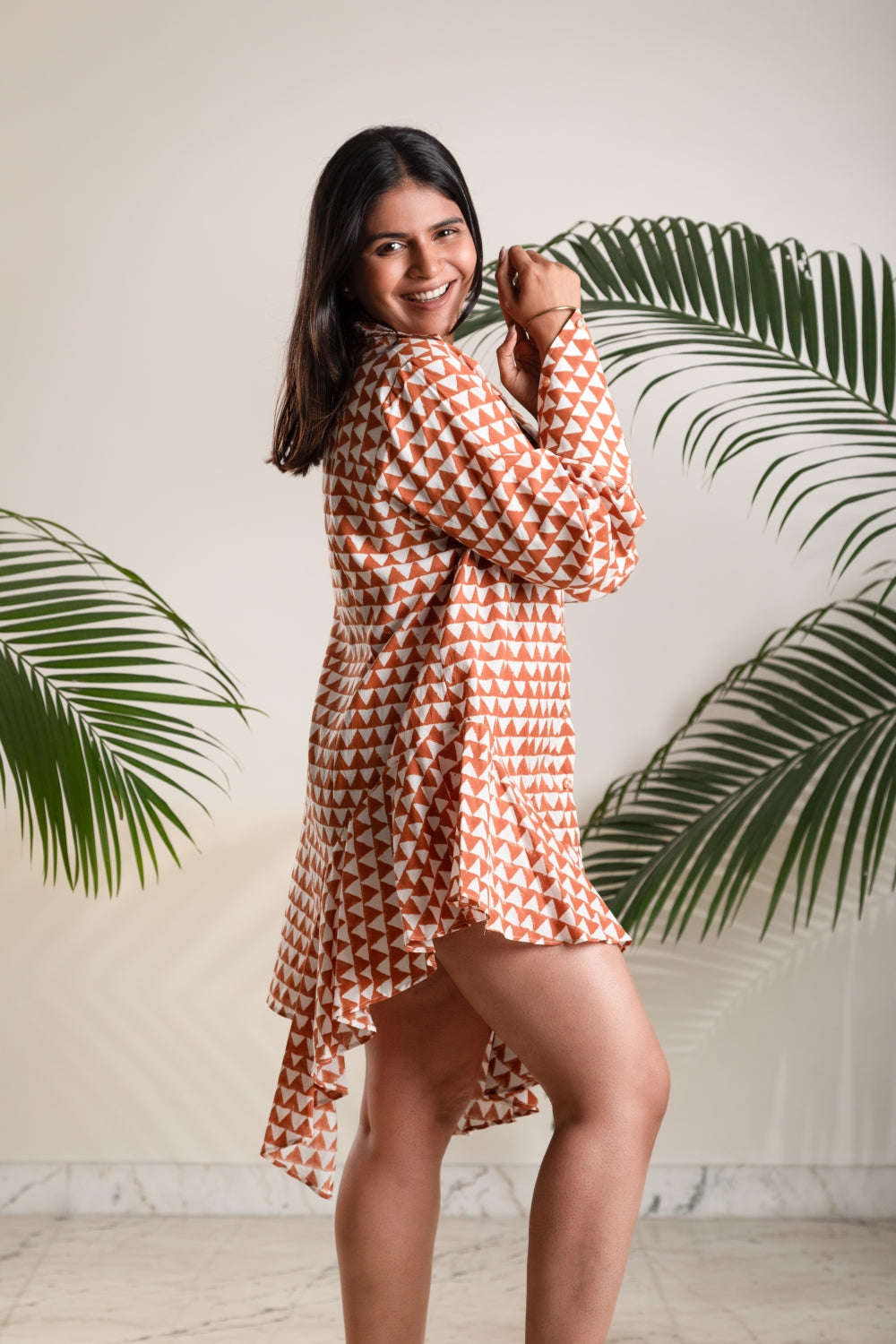 Amber Ripple Mini Dress