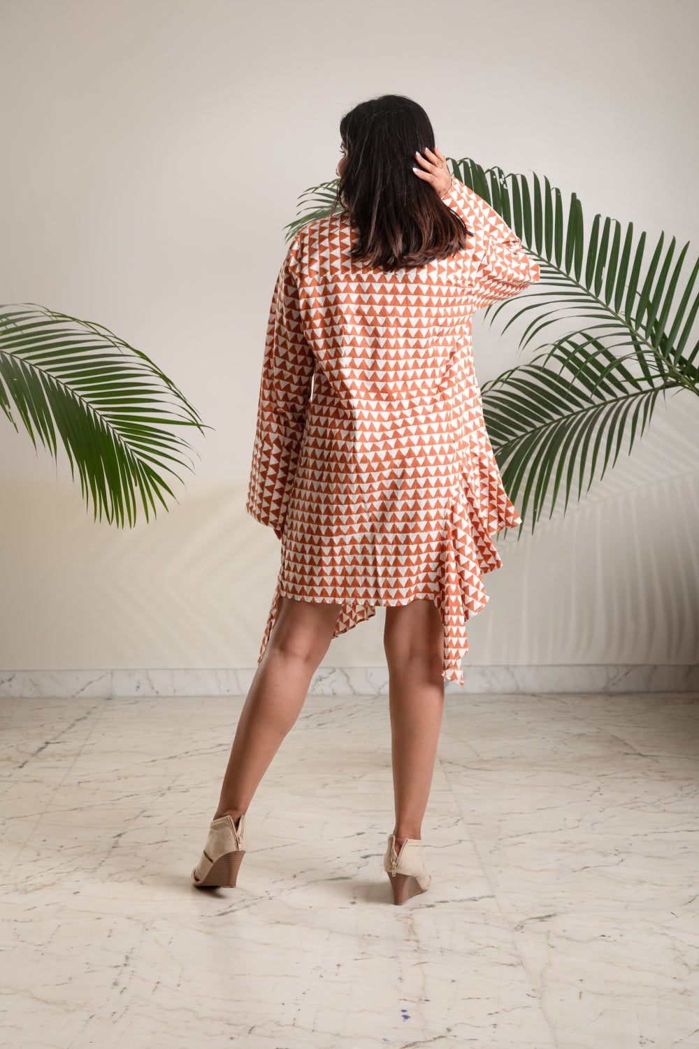 Amber Ripple Mini Dress